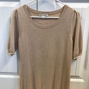 Tan short sleeve sweater